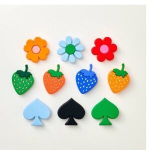 Kate spade x target bicycle charms fruit spades colorful strawberry red‎ green